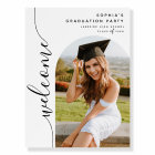 Modern Photo Arch Graduation Welcome Sign