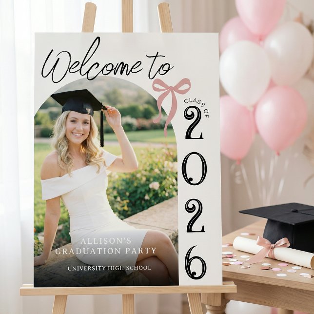Modern Photo Arch Graduation Welcome Sign (Creator Uploaded)