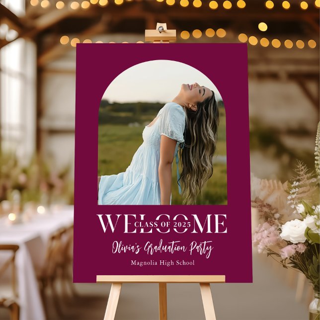 Modern Photo Arch Graduation Welcome Sign (Creator Uploaded)
