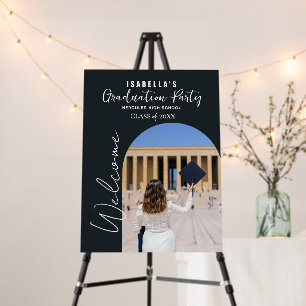 Modern Photo Arch Graduation Welcome Sign
