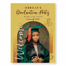 Modern Photo Arch Graduation Welcome Sign