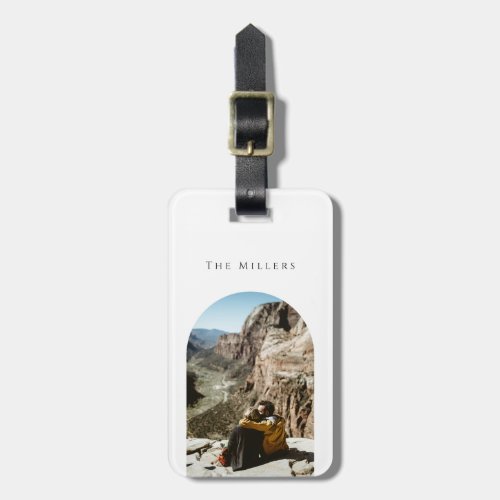 Modern Photo Arch Luggage Tag