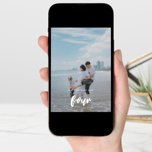 Modern Photo Baby Coming Soon Pregnancy Announcement (Front Digital)