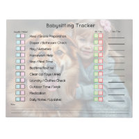 Modern Photo Babysitting Tracker Task Planner