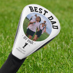 Modern Photo Best Dad By Par Golf Head Cover<br><div class="desc">Looking for a meaningful gift for Dad? Check out our modern 'Best Dad by Par' golf club covers! Perfect for Father's day, birthdays, Christmas or any special day. You can personalize it with a unique photo and message. Tailor every detail—from the font style and size to color—with our easy customization...</div>