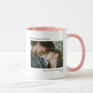 Modern Photo Best Mom Ever Typewriter Coffee Mug