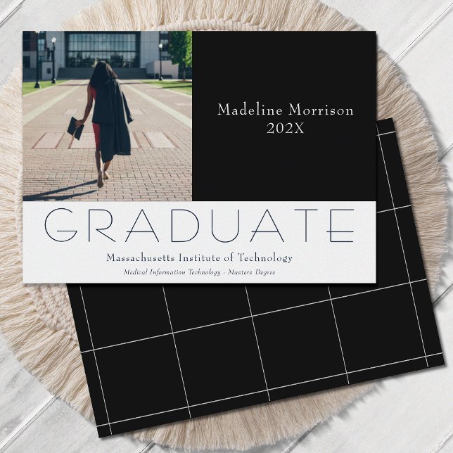 Modern Photo Black White Announcement (Creator Uploaded)