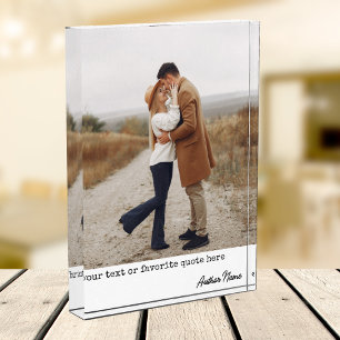 Modern Photo Block Custom Gift for Newlyweds