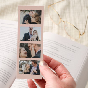 Modern Photo Bookmark Save the Date Invitation