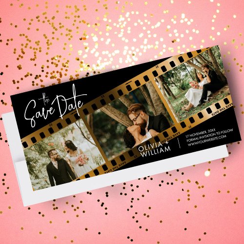 Modern Photo Booth Save The Date Invitation