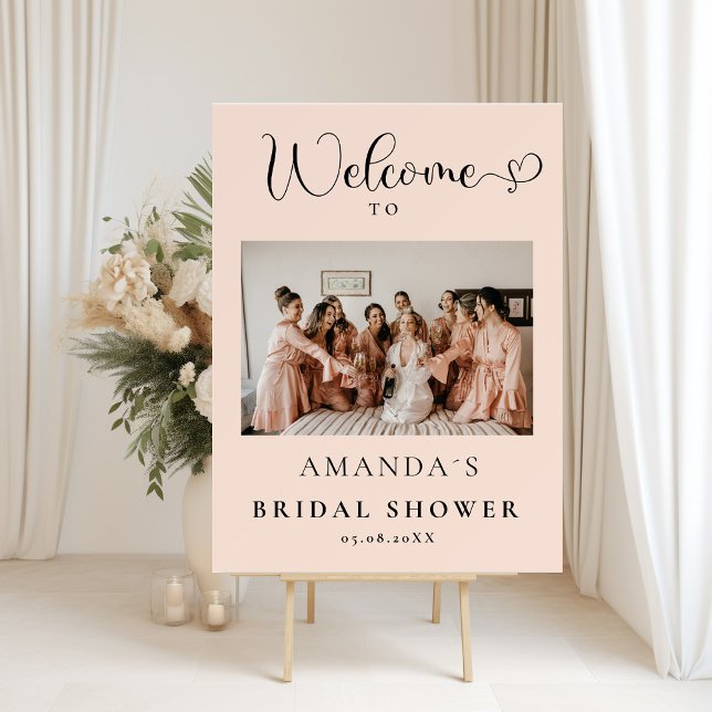 Modern, Photo Bridal Shower Foam Board (Creator Uploaded)