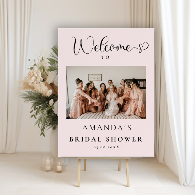 Modern, Photo Bridal Shower Foam Board (Creator Uploaded)