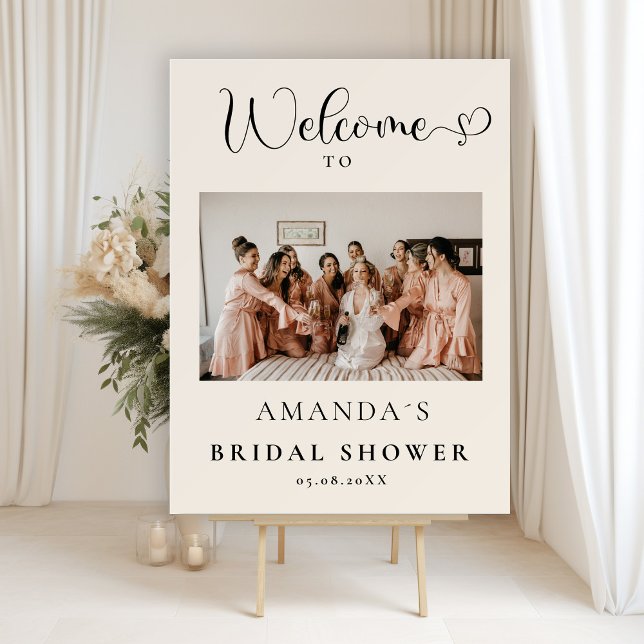 Modern, Photo Bridal Shower Foam Board (Creator Uploaded)