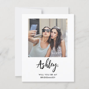 Modern Photo Bridesmaid Cards, Bridesmaid Proposal
