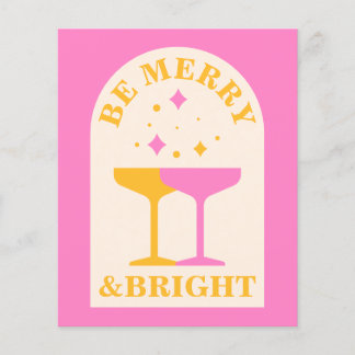 Modern, photo , bright colors Christmas card 