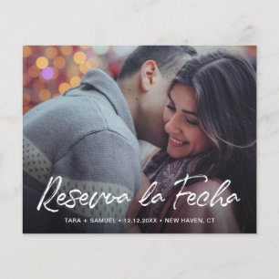 Modern Photo Budget Spanish Wedding Save The Date Flyer