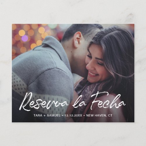 Modern Photo Budget Spanish Wedding Save The Date Flyer