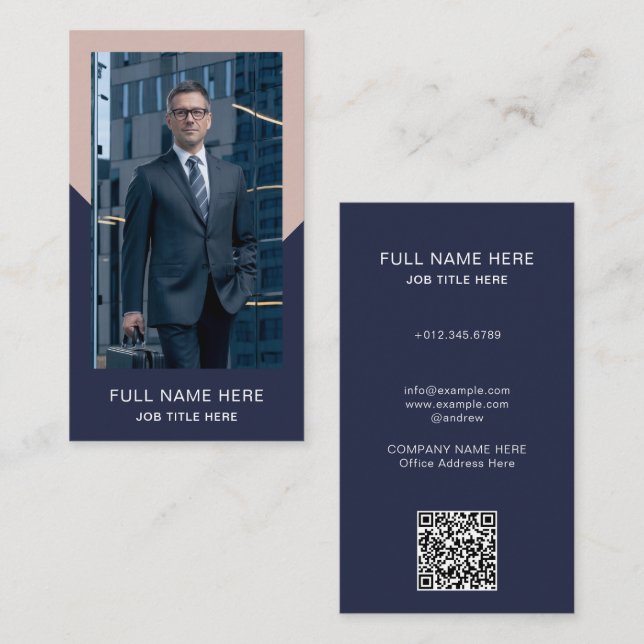 Modern Photo Business Card for Creative Profession (Front/Back)