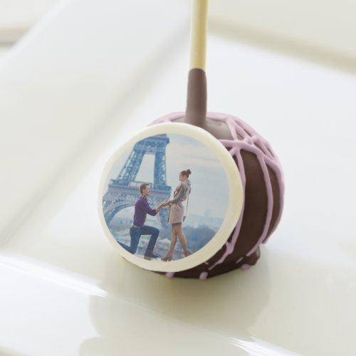 Modern Photo Cake Pop Favor for Shower or Wedding 