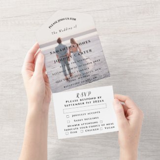 Modern Photo Calligraphy Typography Wedding 
