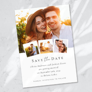 Modern Photo Calligraphy Wedding Save The Date