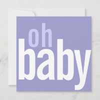 Modern Photo Card Birth Announcements