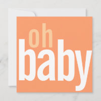 Modern Photo Card Birth Announcements