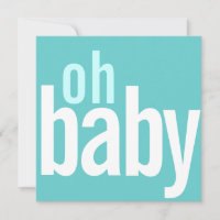 Modern Photo Card Birth Announcements