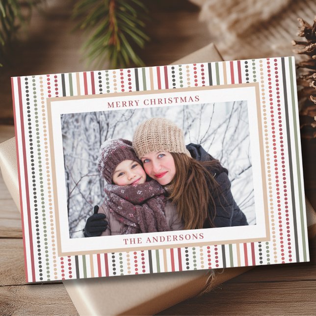 Modern Photo Christmas  Holiday Card (Creator Uploaded)
