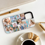 Modern Photo Collage 11 Picture Black Sideways iPhone 12 Pro Case<br><div class="desc">Upload your 11 of your favorite photos and create your own personalized phone case. This cool modern design is displayed sideways and has a black background (editable) with a photo collage template which automatically displays your pictures in square and portrait formats. Designed for iphone 12 Pro but will fit many...</div>