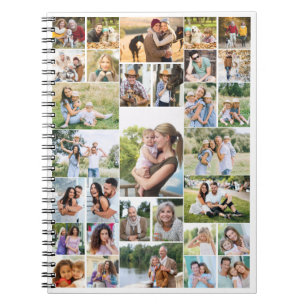 Modern Photo Collage 31 Picture Family Notebook