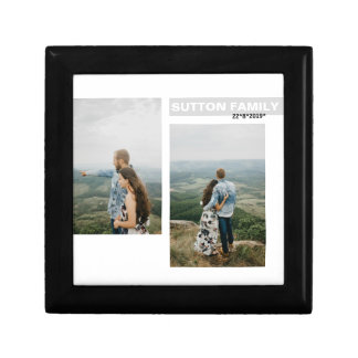 Modern Photo Collage Anniversary Save the Date Gift Box