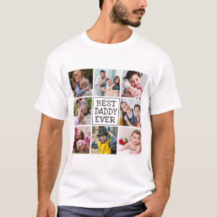 Modern Photo Collage   Best Daddy Ever T-Shirt
