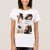 Modern Photo collage | Black And White Mothers Day T-Shirt (Front)