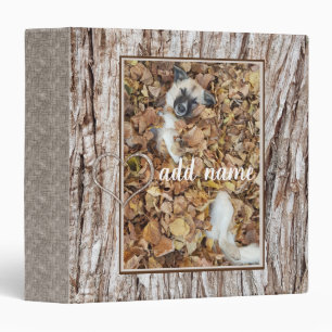 modern Photo collage dog pet funny 3 Ring Binder