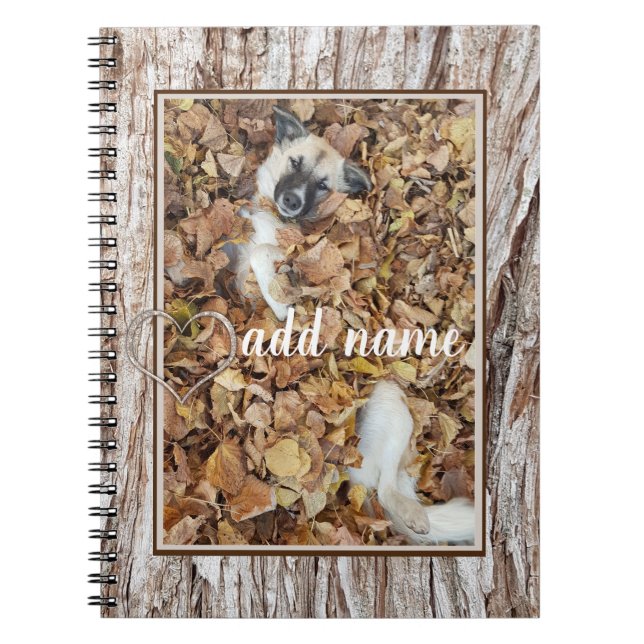 modern Photo collage dog pet funny Notebook (Front)