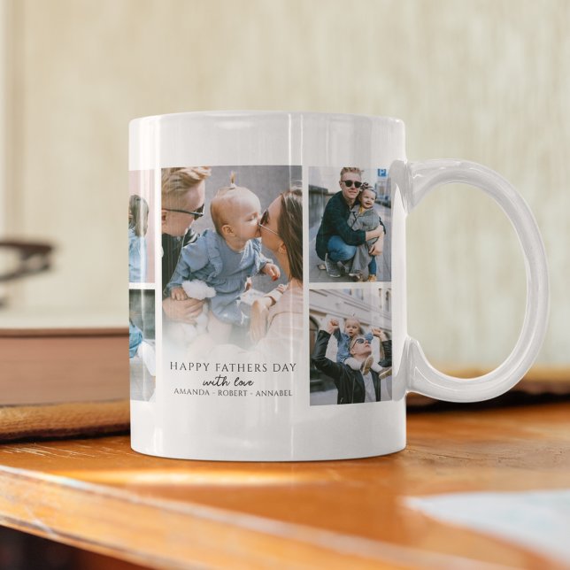 Modern Photo Collage Fathers Day Coffee Mug (Creator Uploaded)