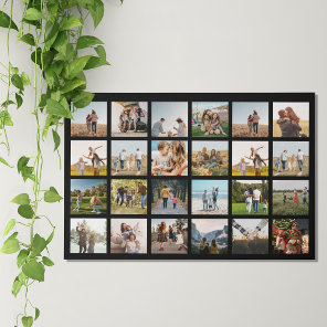 Modern Photo Collage Faux Canvas Print