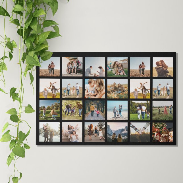 Modern Photo Collage Faux Canvas Print (Creator Uploaded)