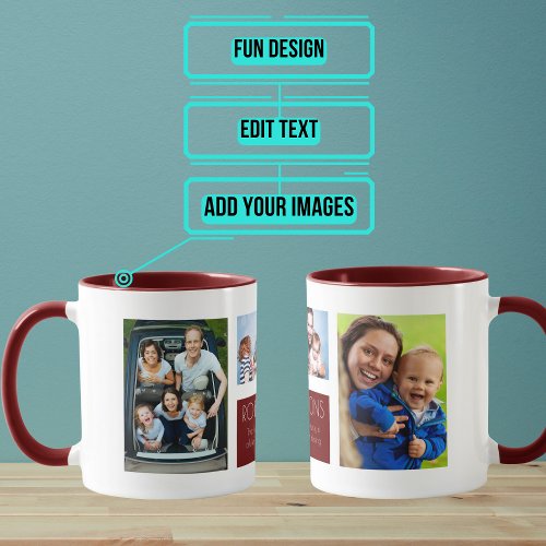 Modern Photo Collage Fun Mug