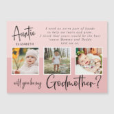 Modern Photo Collage Godmother Proposal