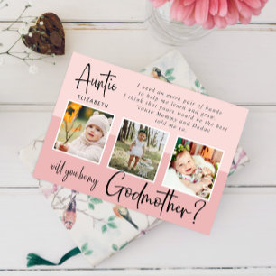 Modern Photo Collage Godmother Proposal