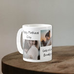 Modern Photo collage | Happy Mothers Day Coffee Mug<br><div class="desc">Send your mom this modern photo mothers day mug,  featuring a greeting 'HAPPY MOTHERS DAY' and your favorite 4 photograph. All text font styles, size and colors can be changed by clicking on the customize further link after personalizing.</div>