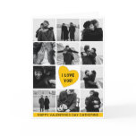 Modern Photo Collage 'I LOVE YOU' | Valentines Day Holiday Card Modern Photo Collage 'I LOVE YOU' | Valentines Day Holiday Card