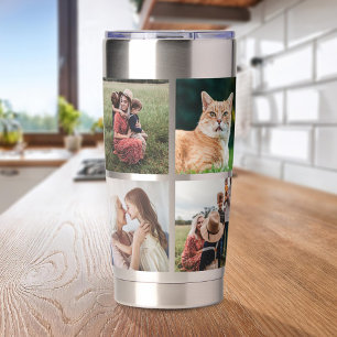 Modern Photo Collage Insulated Tumbler