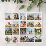 Modern Photo Collage Jigsaw Puzzle<br><div class="desc">Create your own personalized photo collage puzzle featuring 20 of your favorite photos.</div>