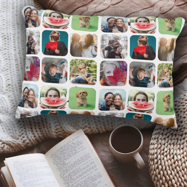 Modern Photo Collage Keepsake  Accent Pillow (Creator Uploaded)