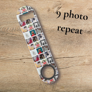 Modern Photo Collage Keepsake  Bar Key