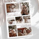Modern Photo collage Merry Christmas   Holiday Card<br><div class="desc">Celebrate the season in style with our Modern Festive Seven Photo Collage Christmas Holiday Card. This beautifully designed card features seven of your favorite photos, arranged in a clean and contemporary layout. Paired with elegant script, it brings a touch of sophistication to your holiday greetings. Perfect for sharing memorable moments...</div>