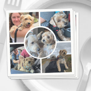 Modern Photo Collage  Napkins